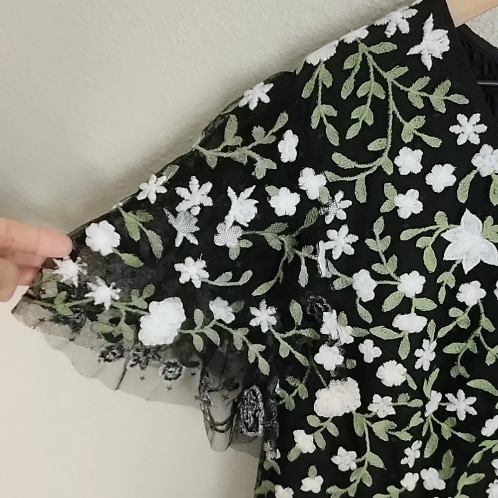 JessaKae Black and White Floral Dress - Picture 6 of 11